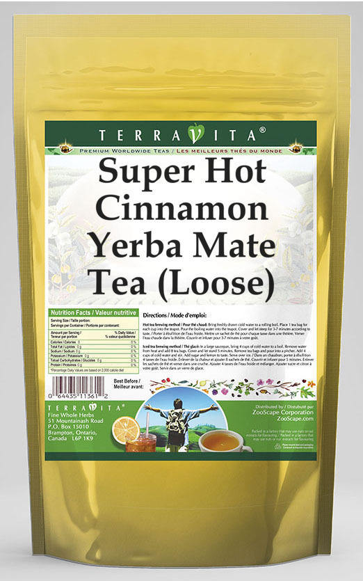 Super Hot Cinnamon Yerba Mate Tea (Loose)
