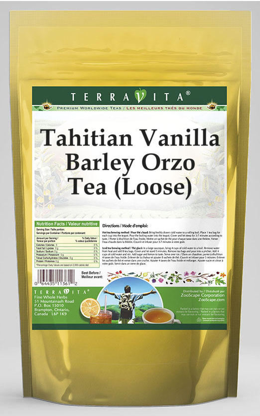 Tahitian Vanilla Barley Orzo Tea (Loose)