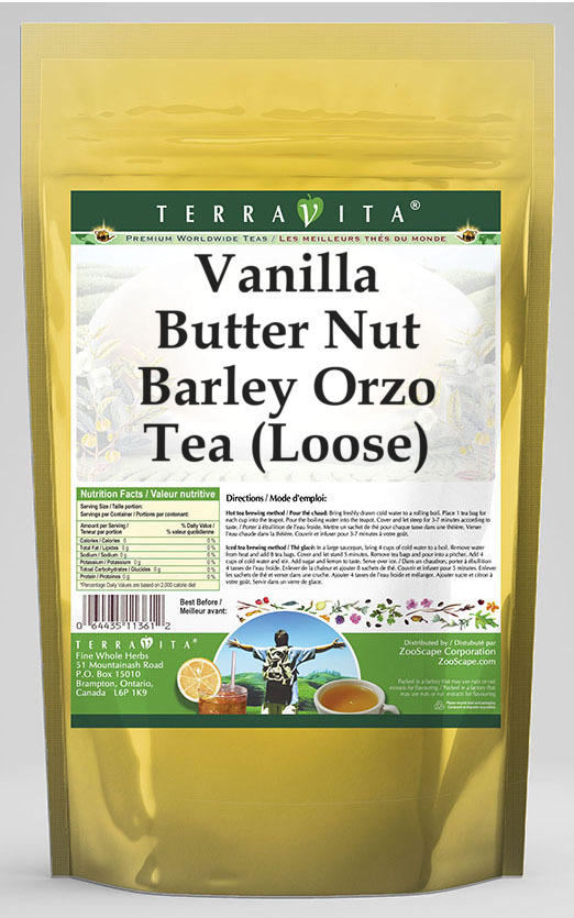 Vanilla Butter Nut Barley Orzo Tea (Loose)