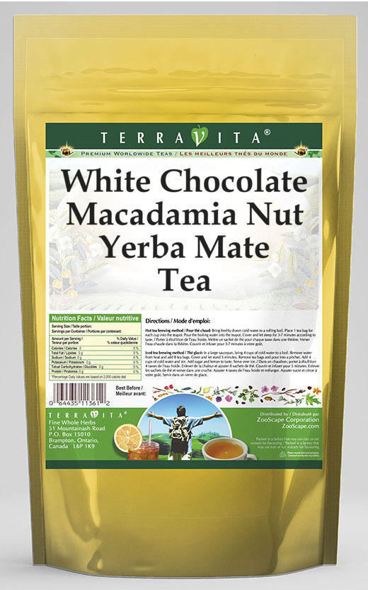 White Chocolate Macadamia Nut Yerba Mate Tea