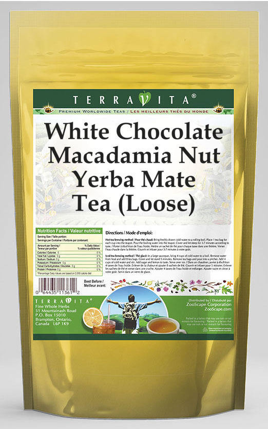 White Chocolate Macadamia Nut Yerba Mate Tea (Loose)