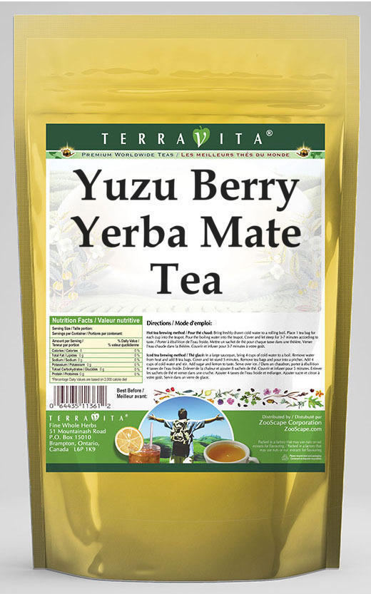 Yuzu Berry Yerba Mate Tea