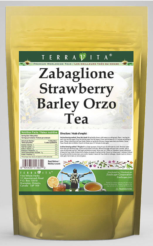 Zabaglione Strawberry Barley Orzo Tea