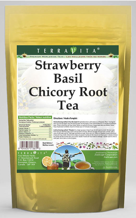 Strawberry Basil Chicory Root Tea