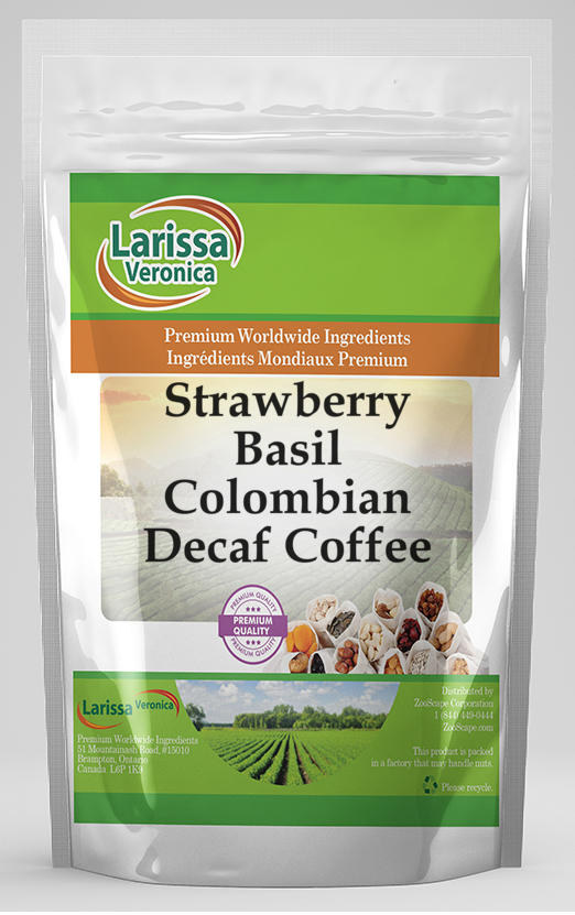 Strawberry Basil Colombian Decaf Coffee