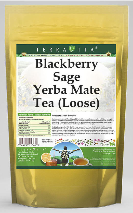 Blackberry Sage Yerba Mate Tea (Loose)