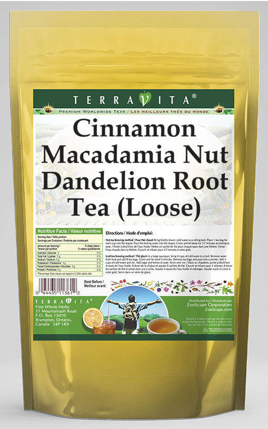 Cinnamon Macadamia Nut Dandelion Root Tea (Loose)