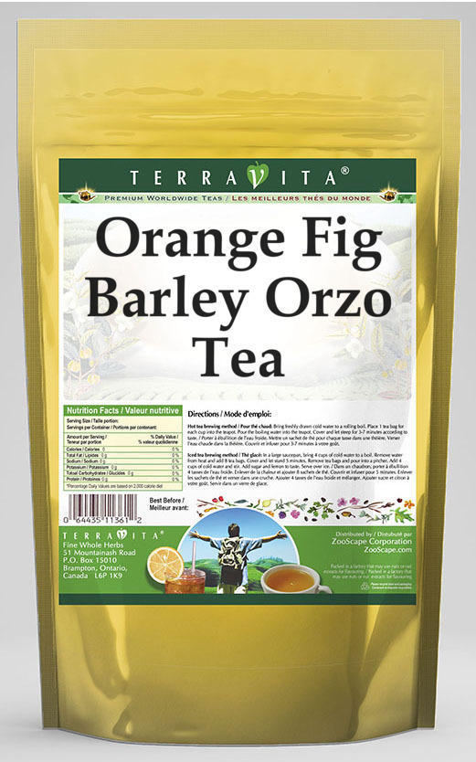 Orange Fig Barley Orzo Tea
