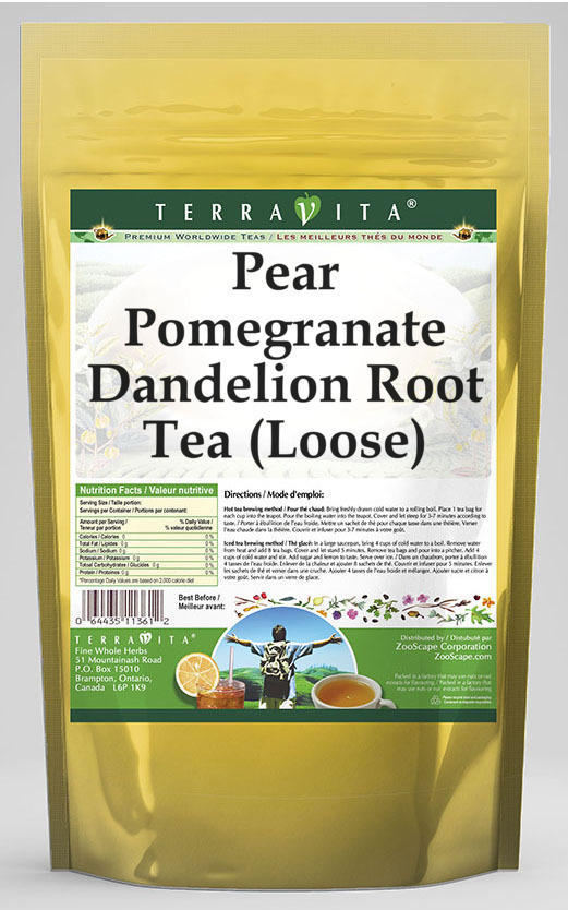 Pear Pomegranate Dandelion Root Tea (Loose)