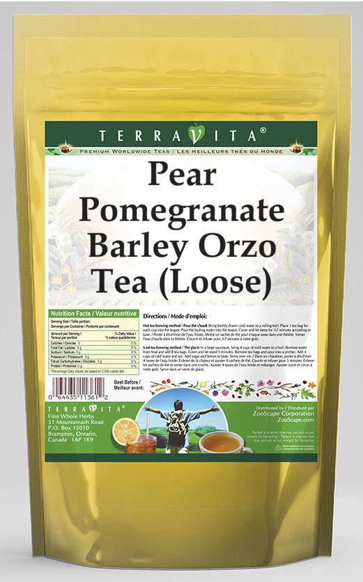 Pear Pomegranate Barley Orzo Tea (Loose)