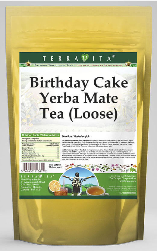 Birthday Cake Yerba Mate Tea (Loose)