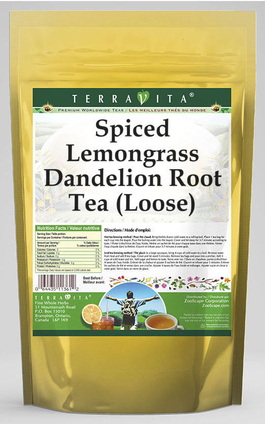 Spiced Lemongrass Dandelion Root Tea (Loose)