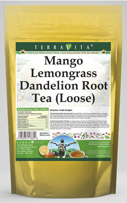 Mango Lemongrass Dandelion Root Tea (Loose)