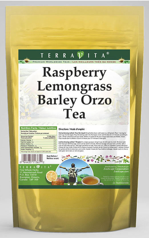 Raspberry Lemongrass Barley Orzo Tea