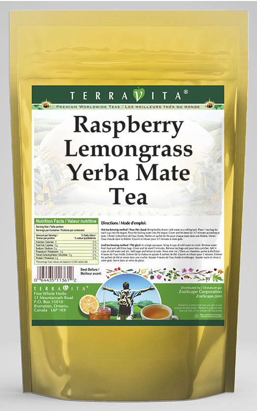 Raspberry Lemongrass Yerba Mate Tea