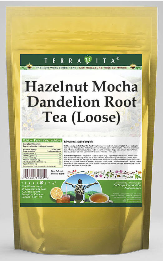 Hazelnut Mocha Dandelion Root Tea (Loose)