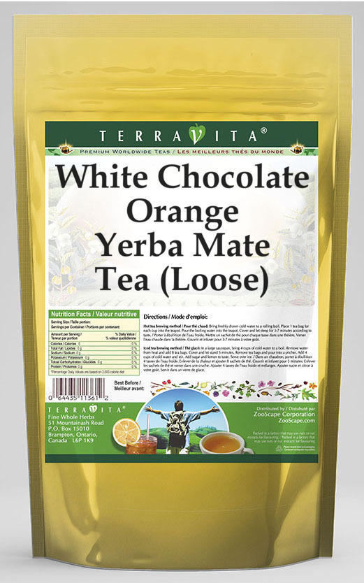 White Chocolate Orange Yerba Mate Tea (Loose)