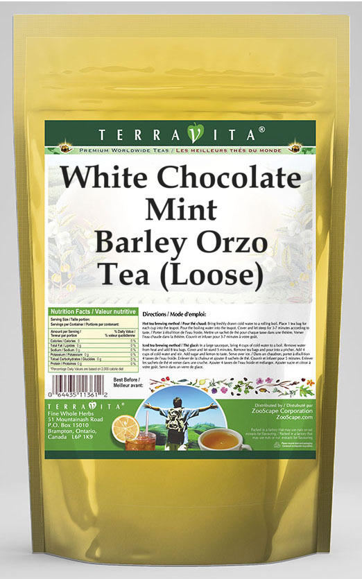 White Chocolate Mint Barley Orzo Tea (Loose)