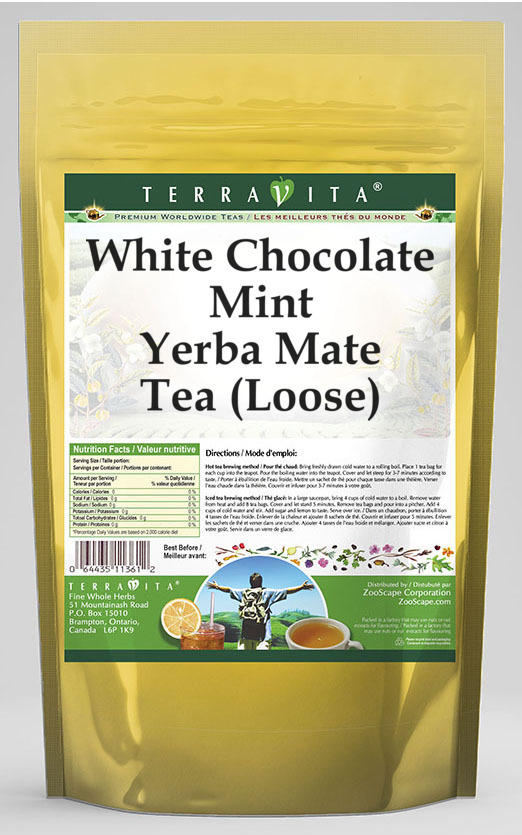 White Chocolate Mint Yerba Mate Tea (Loose)