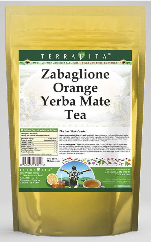 Zabaglione Orange Yerba Mate Tea