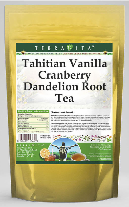 Tahitian Vanilla Cranberry Dandelion Root Tea