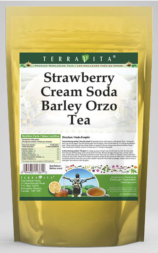 Strawberry Cream Soda Barley Orzo Tea
