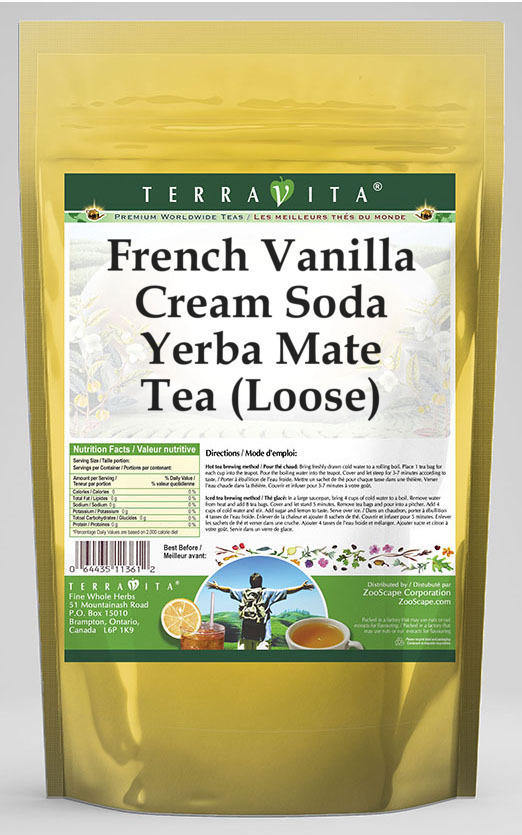 French Vanilla Cream Soda Yerba Mate Tea (Loose)