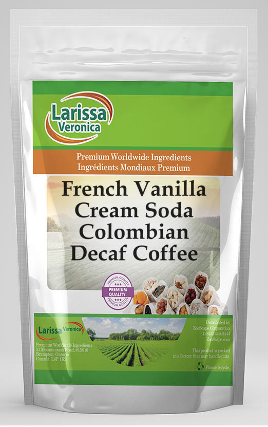 French Vanilla Cream Soda Colombian Decaf Coffee