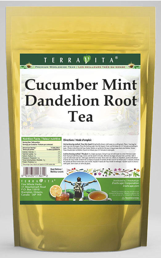 Cucumber Mint Dandelion Root Tea