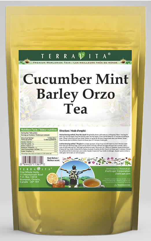 Cucumber Mint Barley Orzo Tea