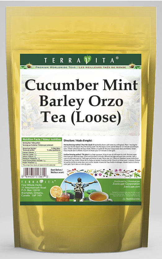 Cucumber Mint Barley Orzo Tea (Loose)