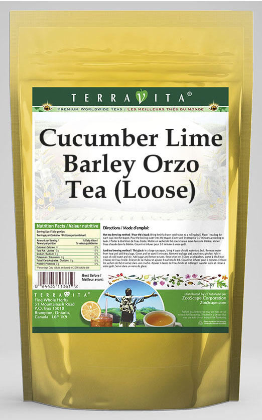 Cucumber Lime Barley Orzo Tea (Loose)