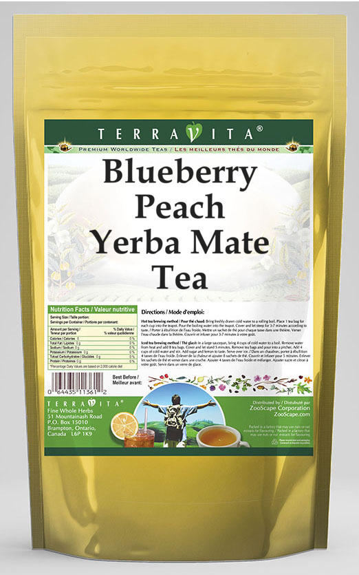 Blueberry Peach Yerba Mate Tea