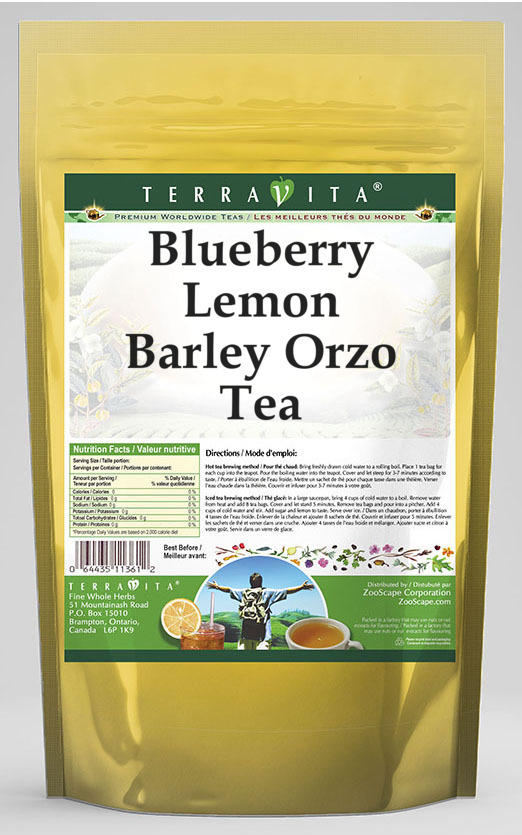 Blueberry Lemon Barley Orzo Tea