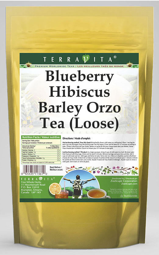 Blueberry Hibiscus Barley Orzo Tea (Loose)