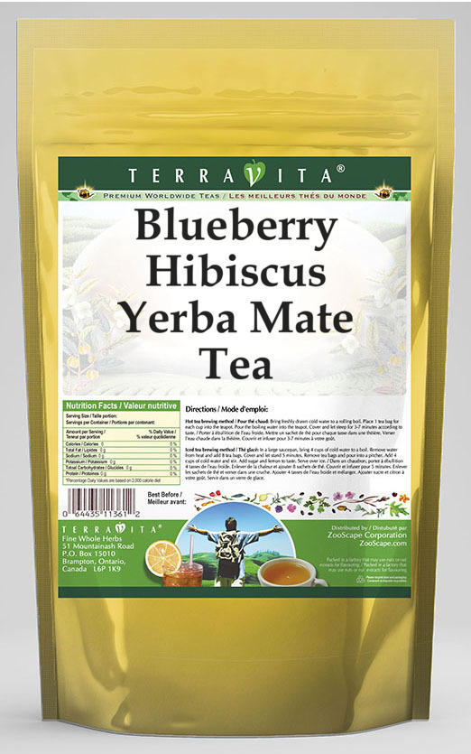 Blueberry Hibiscus Yerba Mate Tea