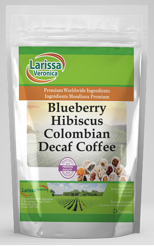 Blueberry Hibiscus Colombian Decaf Coffee