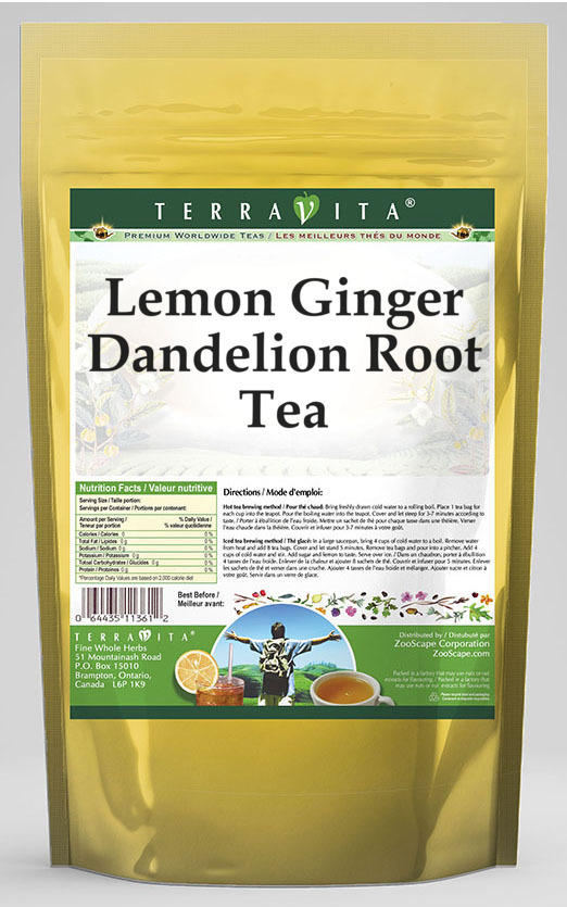 Lemon Ginger Dandelion Root Tea