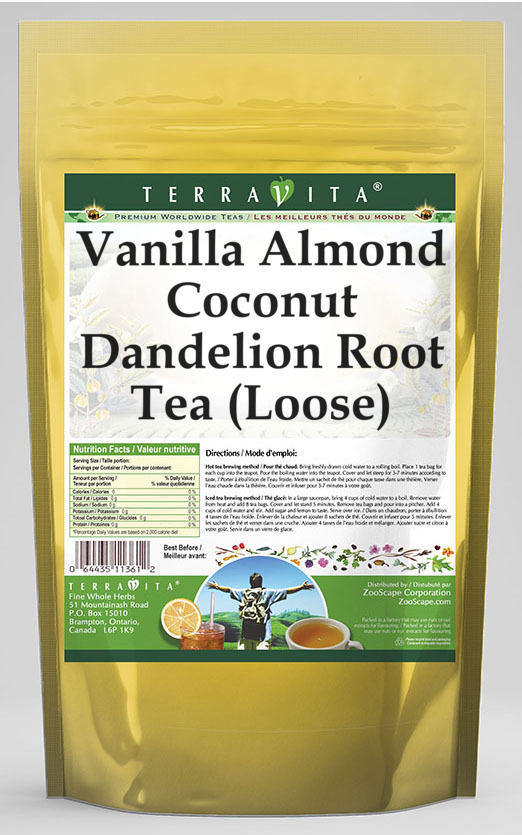 Vanilla Almond Coconut Dandelion Root Tea (Loose)