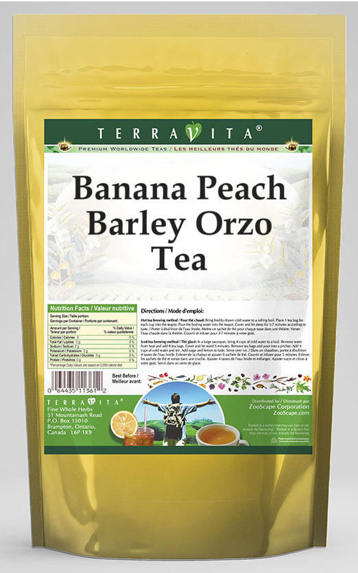 Banana Peach Barley Orzo Tea