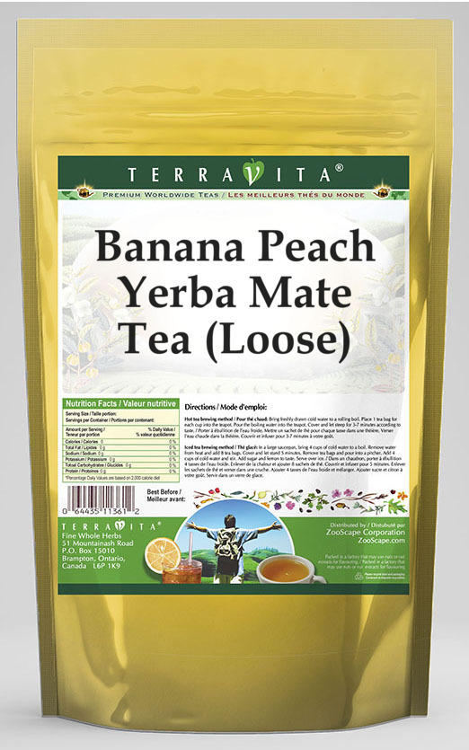 Banana Peach Yerba Mate Tea (Loose)