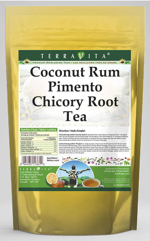 Coconut Rum Pimento Chicory Root Tea