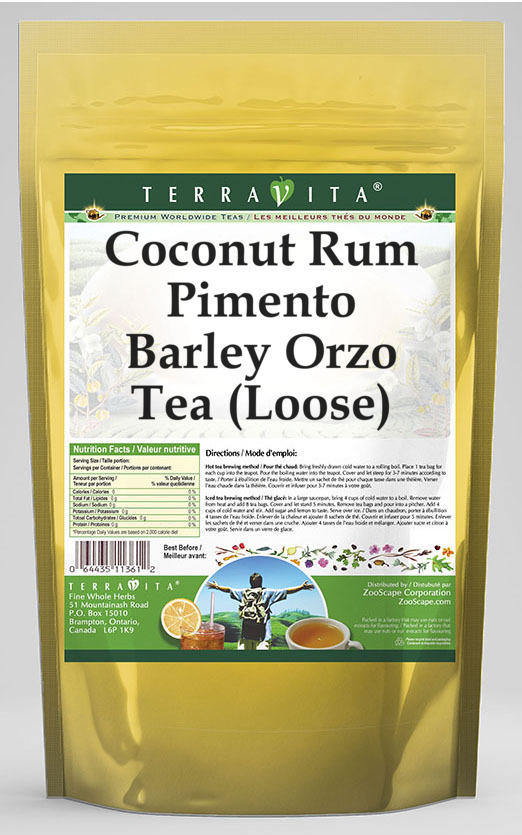 Coconut Rum Pimento Barley Orzo Tea (Loose)