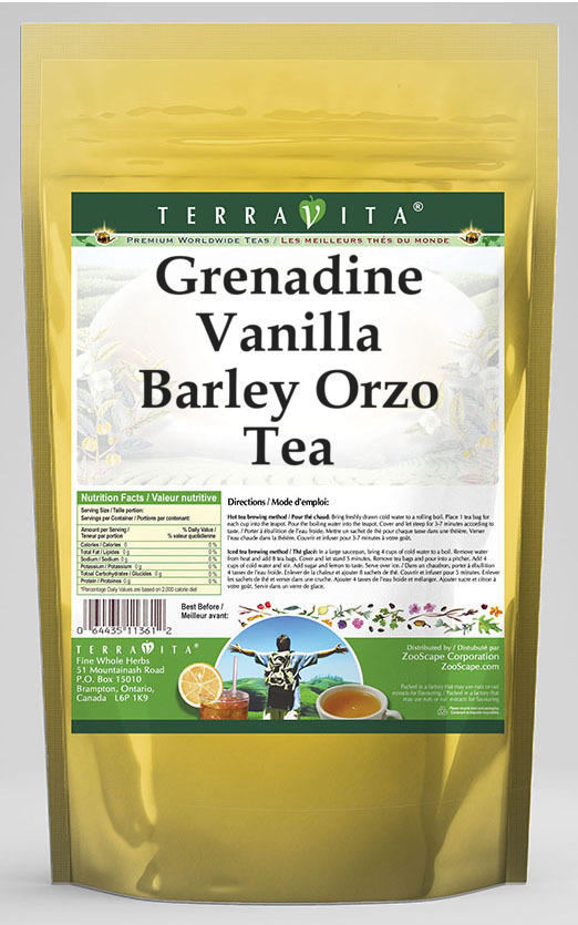 Grenadine Vanilla Barley Orzo Tea