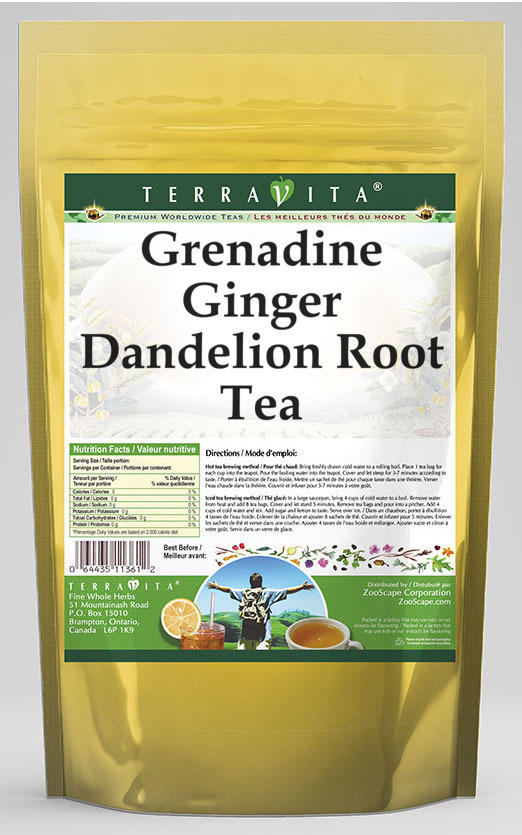 Grenadine Ginger Dandelion Root Tea