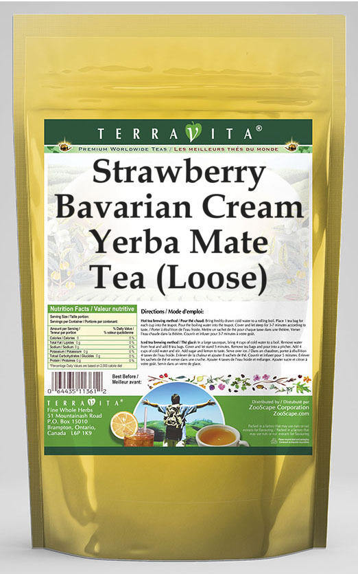 Strawberry Bavarian Cream Yerba Mate Tea (Loose)