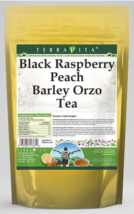 Black Raspberry Peach Barley Orzo Tea