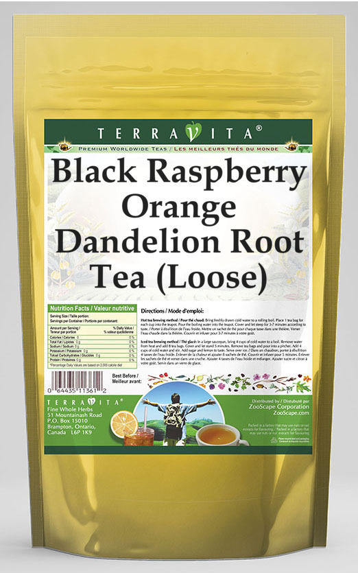Black Raspberry Orange Dandelion Root Tea (Loose)