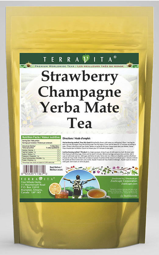 Strawberry Champagne Yerba Mate Tea