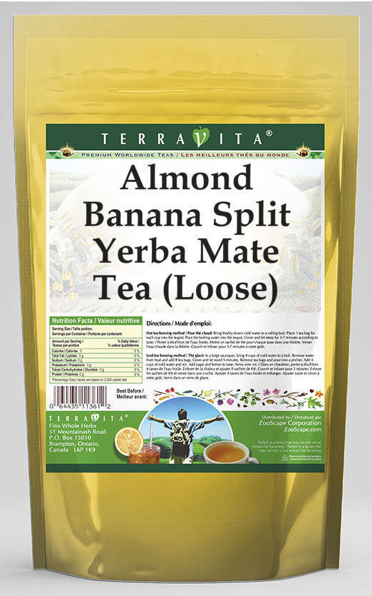 Almond Banana Split Yerba Mate Tea (Loose)